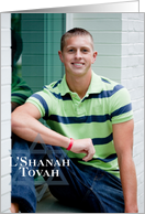 Rosh Hashanah Star of David Customized Photo Card