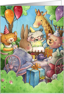 Animal Party card