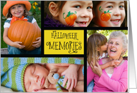 Halloween Memories Photo Customizable Card