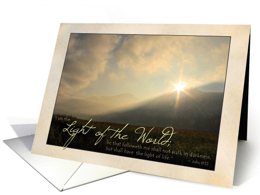 Jesus, the Light of the World - Sunrise card (1001671)