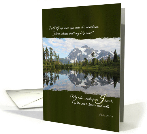 I Lift My Eyes - Scripture Note card (1160112)