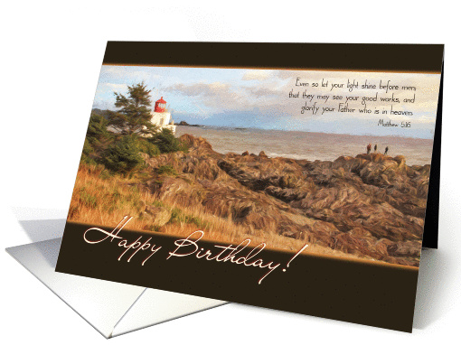 Let Your Light Shine Birthday card (1433588)