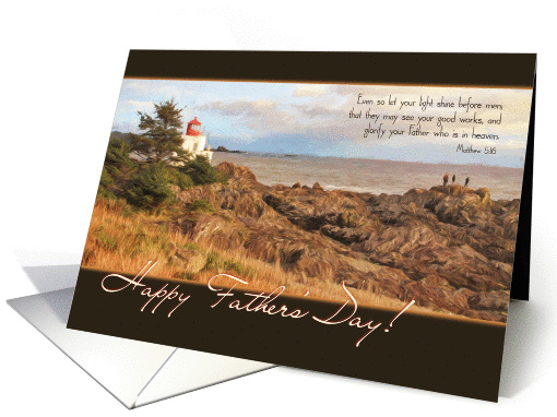 Let Your Light Shine Father's Day - for Husband from Wife card