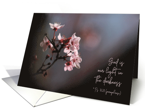 God is Light in the Darkness Encouragement card (1674426)
