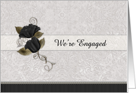 We’re Engaged Floral card