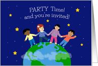 Party Time and you are invited card