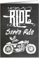 Ride Santa Ride - Motorcycle Christmas card