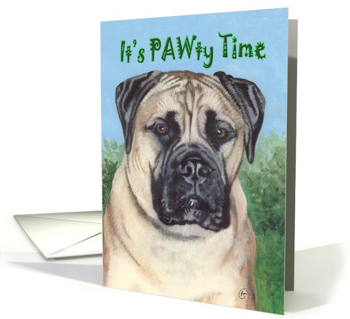 Bullmastiff Dog Pet Breed Party Invitation card (759850)