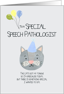 To A Special Speech Pathologist Birthday card