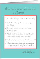 Congratulations Graduation Dentist D.D.S. Tips Humor card