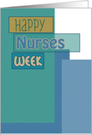 Happy Nurses Week Blue Scrapbook Look card