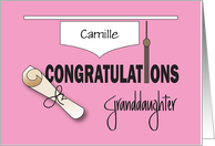 Graduation for Granddaughter from High School with Custom Name card