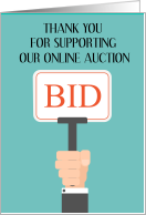 Thank You for Supporting Our Online Auction card