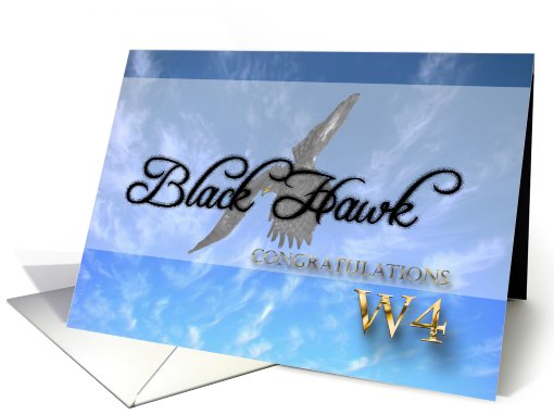 Congratulations Promotion Military W4 Black Hawk... (807826)