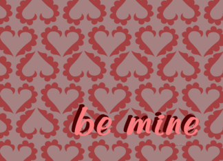 Love / Romance card: be mine hearts Card