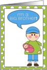i'm a big brother - baby girl announcement