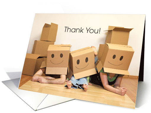 Thank you Helping us Move Box Happy card (1209260)
