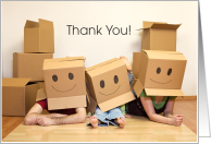 Thank you Helping us Move Box Happy card