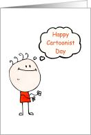 Cartoon Stick Figure Doodle All Day Cartoonish Day card
