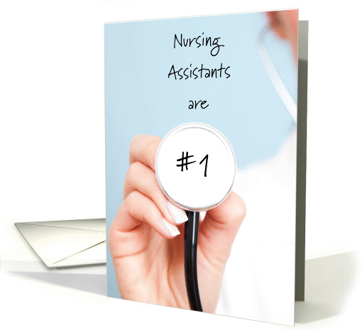 #1 Nursing Assistants Week Recognition Stethoscope card (1283030)