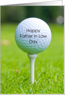 Father in Law Day Golf Ball Tee card