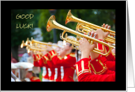 Good Luck Marching Band Performance Kick Brass card