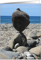 Balance Rock Stacking Beach card