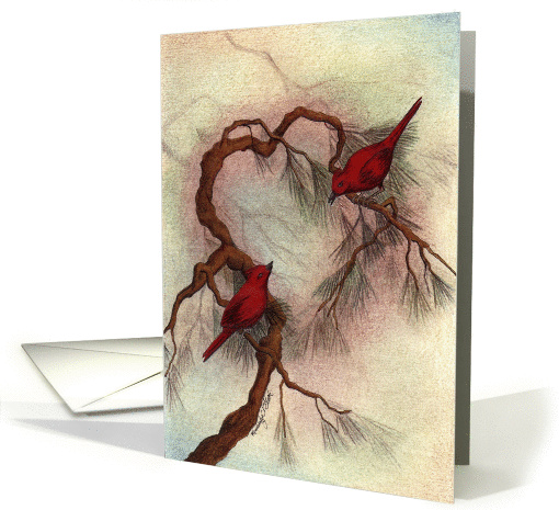 love birds card (346675)