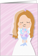 Blushing Bride card