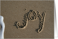 joy to the world - beach & sand card
