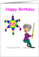 66th Birthday - Hitting 66 card