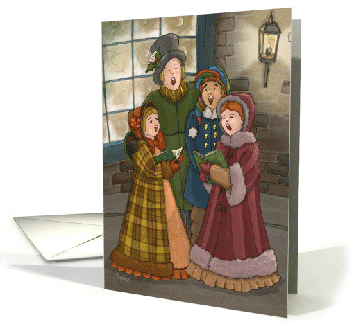 Christmas Carolers: We Wish You a Merry Christmas! card (1347638)