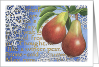 Winter Holiday Pears card