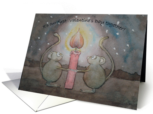 St. Valentine's Day Love romance funny cute humor Mouse Mice card