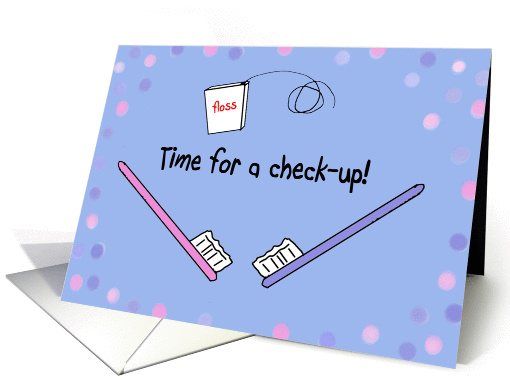 Dental Check Up Reminder Card Dentist Tooth Teeth card (154581)