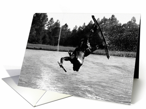 Wake Boarding Water Sports Funny Which Way is Up? Paper... (173718)