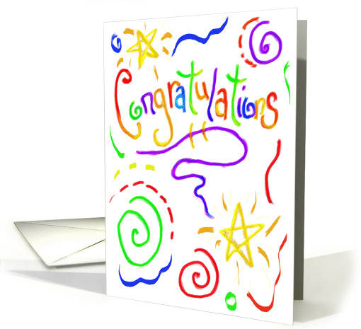 Congratulations Bright Happy ColorfulPaper card (229691)