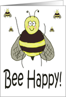 Bee Happy Paper Card