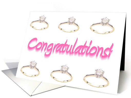 Engagement Ring Congratulations On Your Engagement Paper card (326179)
