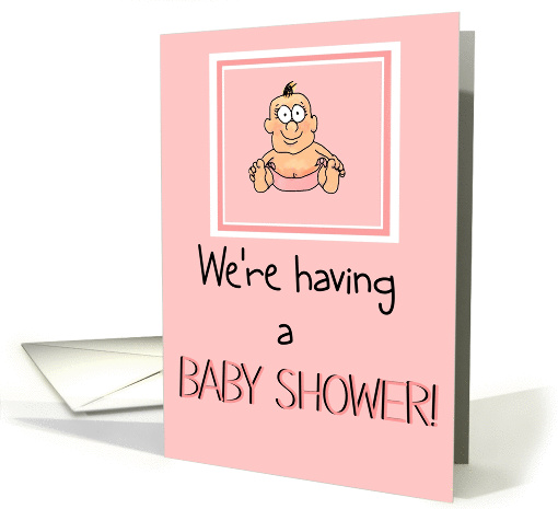 Baby Shower Invitation Baby Girl Paper card (347340)