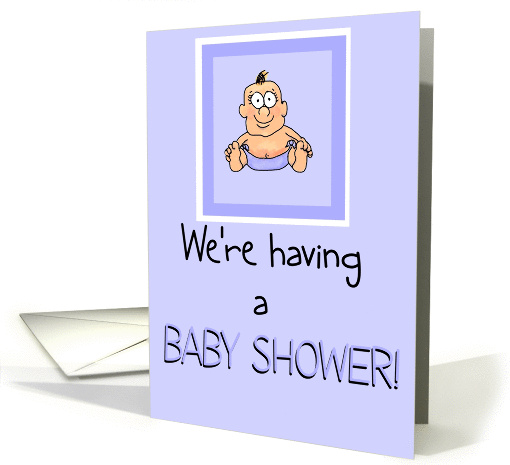 Baby Shower Invitation Baby Boy Paper card (347342)