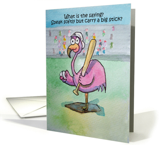 Happy Whimsical Pink Flamingo Festive Colors Bright Bird... (661759)