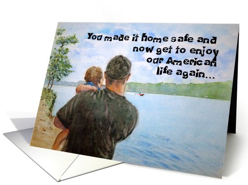 Military Deployment Home Safe Thank You for Your Service card (766689)