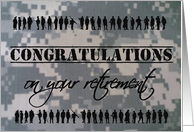 Congratulations Retirement Military Service Patriotic Support Our Troops card
