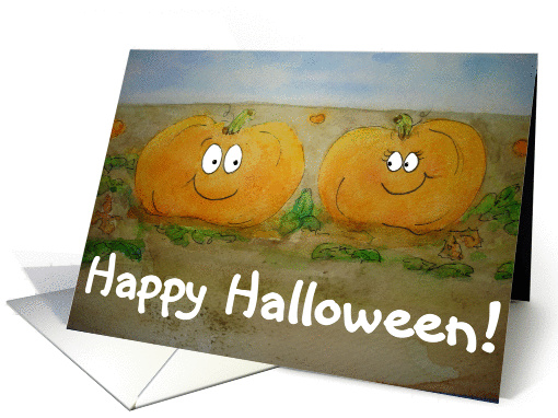 Happy Halloween Pumpkin Fall Celebrate Dinner Invite Invitation card