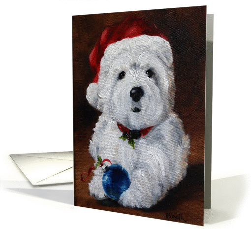 Christmas Holidays - Westie West Highland Terrier Dog card (941899)