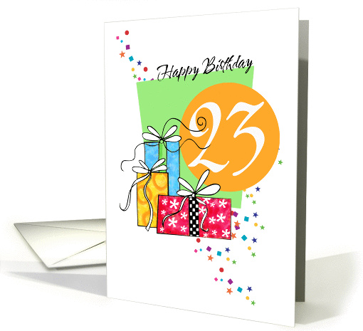Happy  Birthday 23 card (146291)