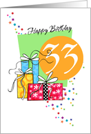 Happy Birthday 33 card