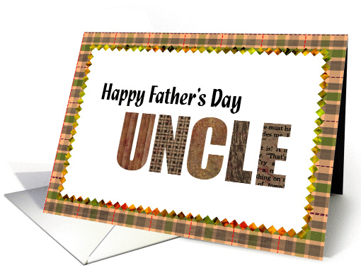 happy father's day Uncle card (206043)