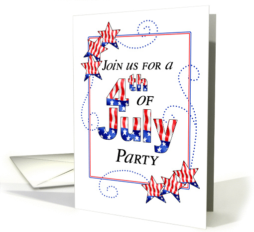 invitation 4th July card (207105)